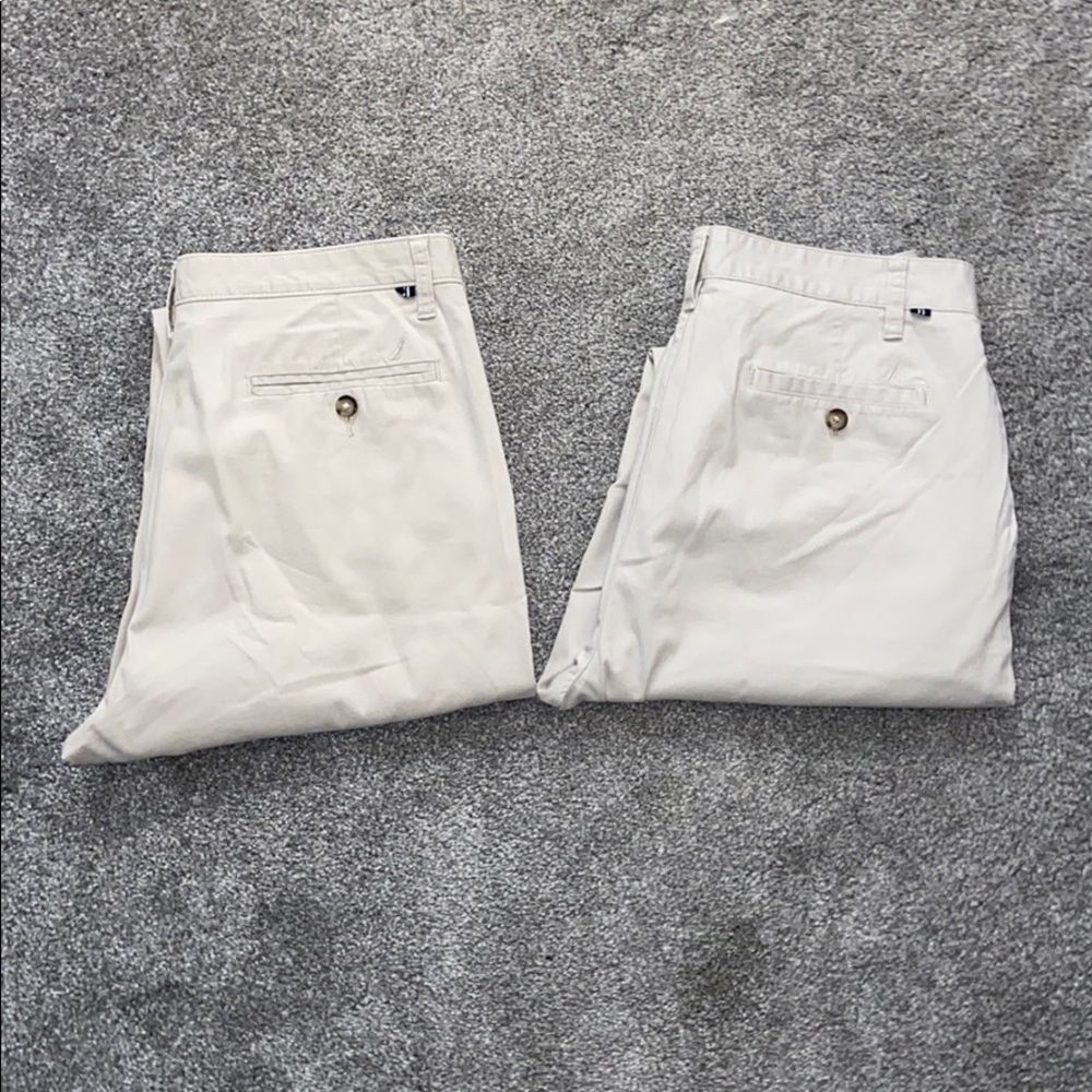 Two Pair of Nautica Tailor Fit Stretch Beacon Pant